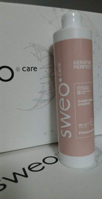 Shampoing Kératine Sweo 500 ml - réparation & lissage