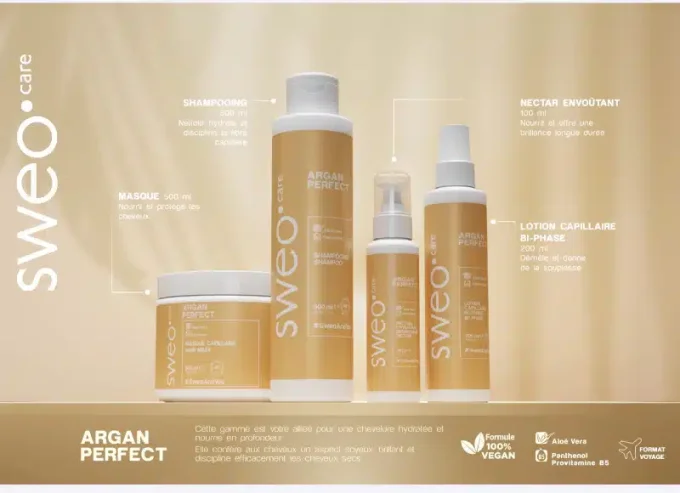 Shampoing Argan  500 ml Sweo -nutrition & douceur