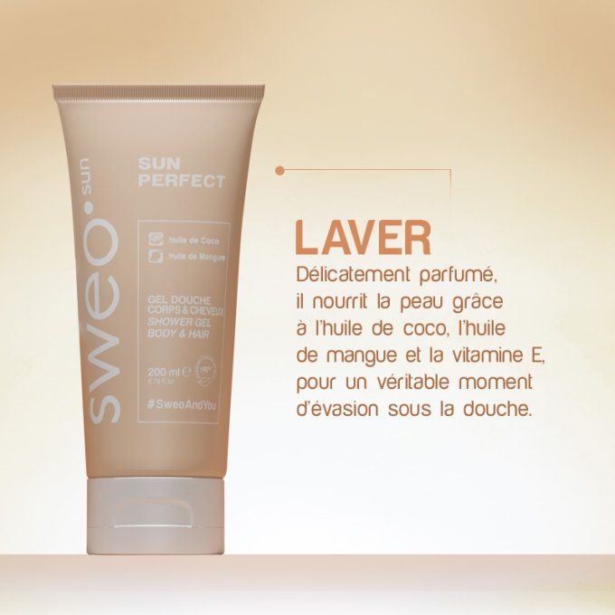 Gel douche solaire