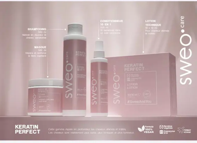 Offre Kératine Perfect Sweo -Routine complète 4 produits
