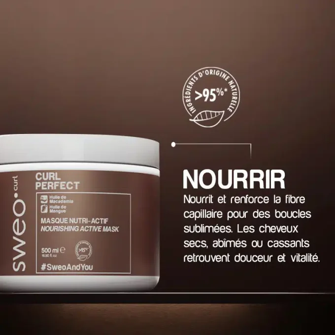 Masque nutri-actif cheveux bouclés Curl Perfect