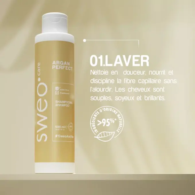 Shampoing Argan  500 ml Sweo -nutrition & douceur