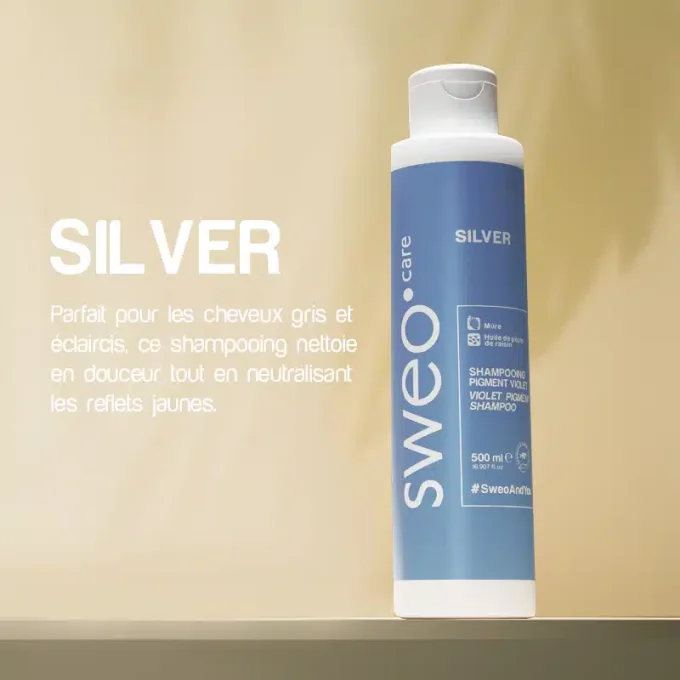 Shampoing Sweo Silver 500ml-Neutralise les reflets jaunes